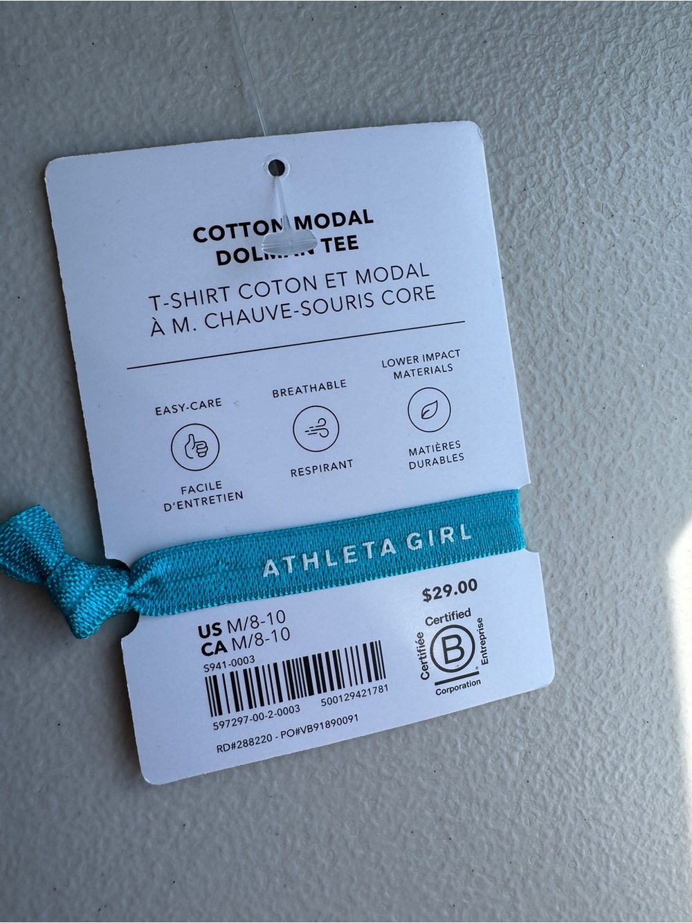 Athleta Girl Right Moves Dolman Tee. cropped athletic top bundle size 8/10 - Picture 5 of 10